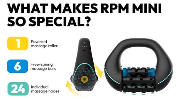 Roller Massager with 8-Level Intensity Adjustment – Specialized Device for Full Body Pain and Muscle Relaxation