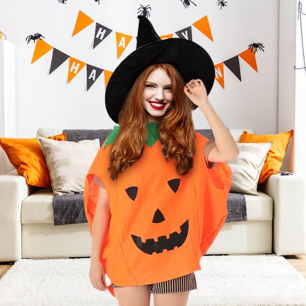 Græskar Kostumer Til Børn Halloween Græskar Cosplay Party Kostumer Og Hatte B