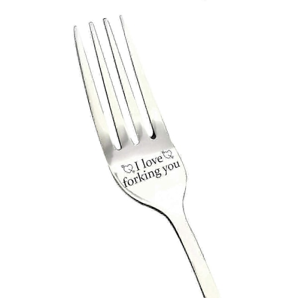 Graverede bordgafler i rustfrit stål til venner og familier, ideelle til festivaler og bryllupper FORK 2