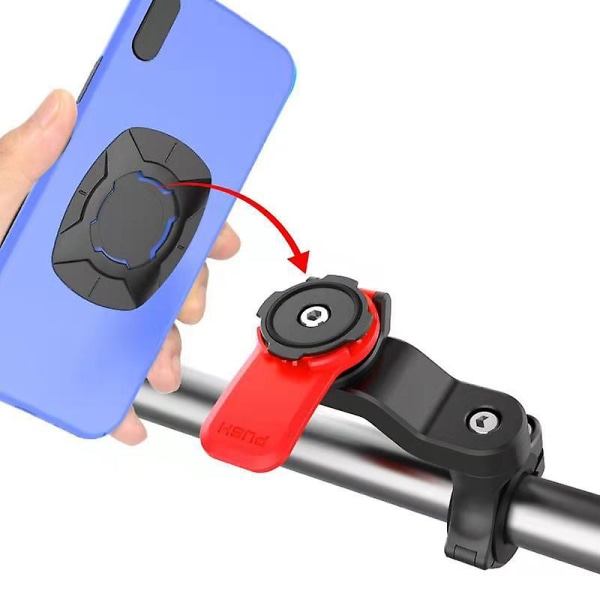 Justerbar Motorcykel Telefonhållare Mobiltelefon Stand Set Support Motorcykelstyre Smartphone Hållare Motorcykeltillbehör| | Black sticker