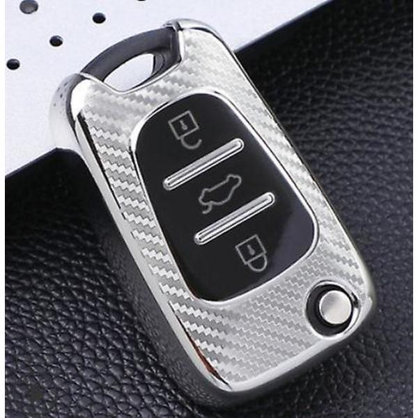 Tpu auton case Kia Sportage Rio3 Soul Optima Ceed Pro K5 K2 Pride Hyundai I20 I30 Ix20 Ix35 Elantra Accent Shell Cover| case autolle| silver