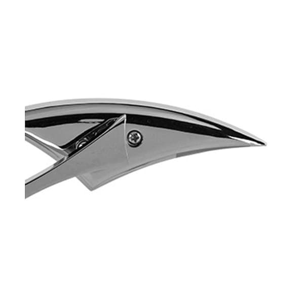 Nye krom brugerdefinerede bakspejle sølv til motorcykel cruiser chopper glide
