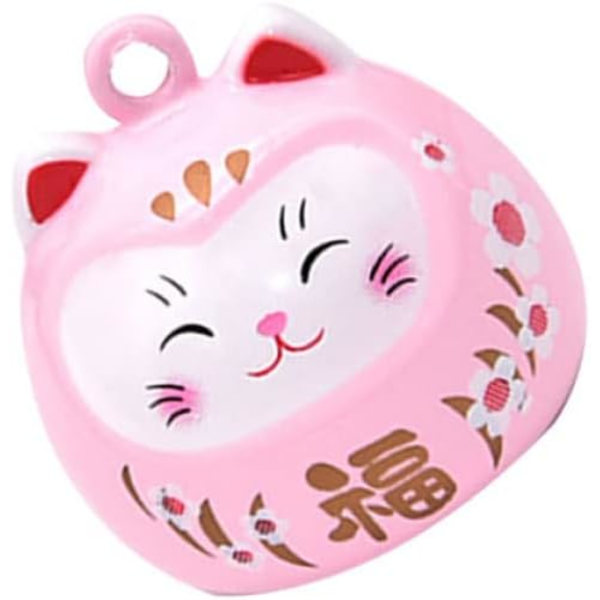 2kpl Lucky Cat Little Lucky Cat kauluskellot Japanilainen kellariipus Lucky Cat kahdella kellolla Bell Lucky Cat