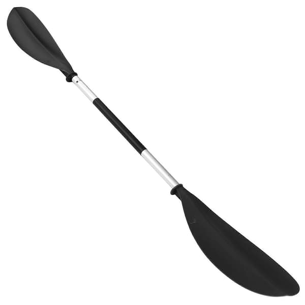 4-delt justerbar sup-pagaj til kajak og stand-up paddleboard, dobbeltfunktion til surfing SET 1 Black