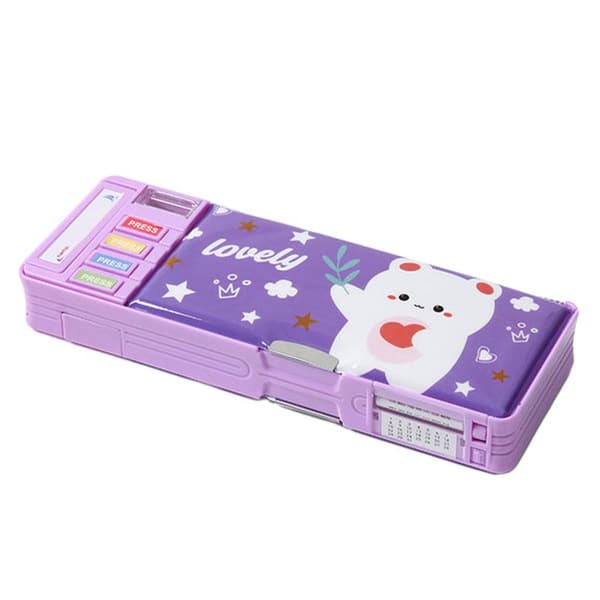 Pop-up-etui for barn, multifunksjonelt pennal