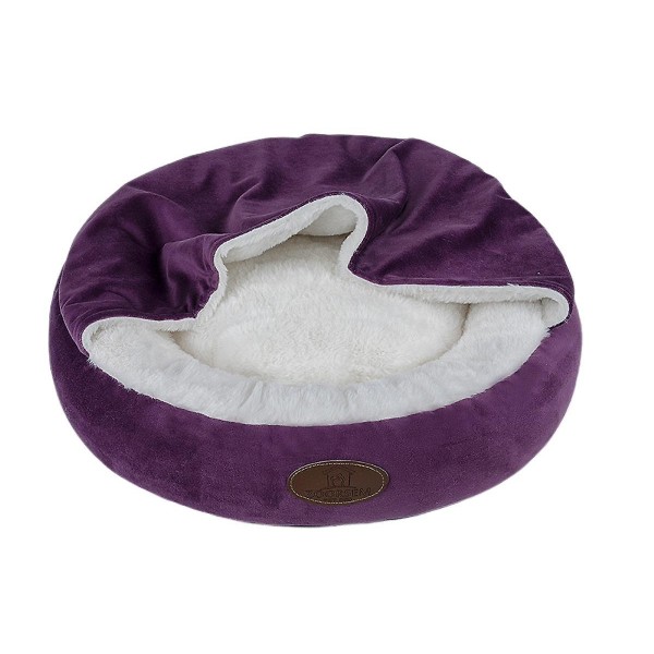 Shxx Super Soft Fleece Hundeseng - Vaskbar Dyrehus Huleseng for små til middels hundekatter Vanntett overflate Bunn Hundeseng Katteseng (medium) B923-02