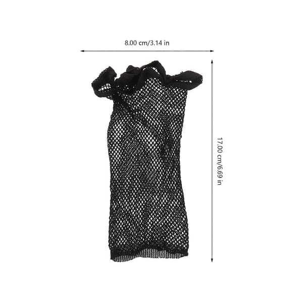 Sorte parykhætter Elastisk nylon til parykbrug 8 stk. strækbare net til hår