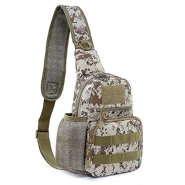 Militær Taktisk Skuldertaske Mænd Vandring Rygsæk Nylon Udendørs Jagt Camping Fiskeri Molle Army Trekking Bryst Sling Bag desert digital