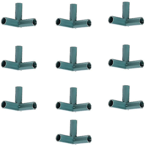 10 st växthusramar, anslutningsdon för växthus, trädgårdsramar, byggnadsanslutningsdon, 11 mm plast 3/4-vägs hörn A