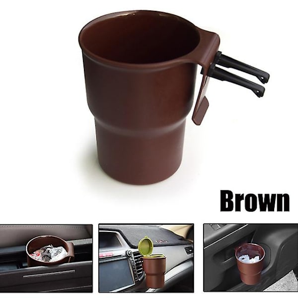 Auton vesimukin pidike tuolin selkänojan kupinpidike Pp CAN roskakori 12 * 9,5 cm 63g ilmanpoisto juomapidike Auto| | brown