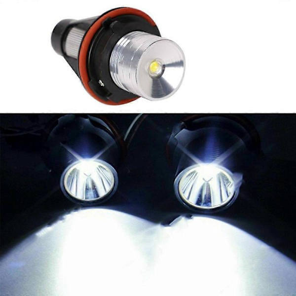 1 par 8000K hvide LED Angel Eye markeringslys til- E39 E53 E60 E63 E64 E66 E87 5 6 7 X3 X