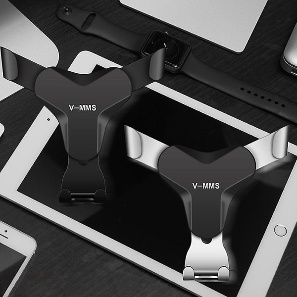 Universal Gravity Biltelefon Hållare Bil Luftventil Mount Stativ Hållare Stöd För Iphone Xiaomi Biltillbehör Inredning| | Black