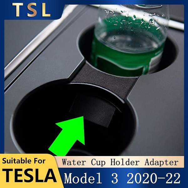 Bil Vattenkoppshållare För Tesla Model Y Model 3 2021 2022 2023 Tillbehör Interiör Center Console Organizer| | Red