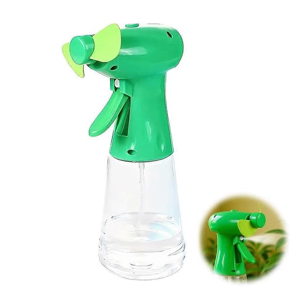 Håndholdt Sprayventilator Batteridrevet Bløde Propeller til Børn Green One size
