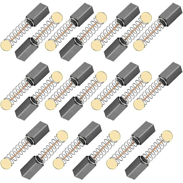 20 stycken elmotor kolborste Universal kolborstar Borr kolborste 5*5*11mm Elmaskin kolborstar kolborstar för slipmaskiner