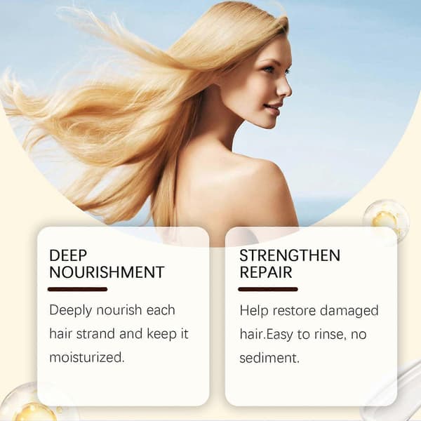 EELHOE Collagen Hårreparationsshampoo for Hydrering og Glathed 2pc