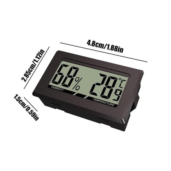 Generisk Digitalt Romtermometer, Innendørs Termometer, Lite LCD-termometer, LCD Temperatur- og Fuktighetsmåler