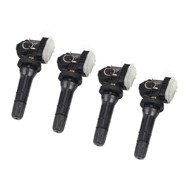 4st 13506028 433MHz TPMS Däcktryckssensor Däcktrycksventil för Opel Adam Ampera 13598773 Black Silver