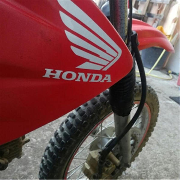 Reflekterende Motorsykkel-klistremerke For Honda Decal Moto Wing Dedikert Scooter-klistremerker Tank Emblem Motorsykkeldeler Bil Styling| | Blue