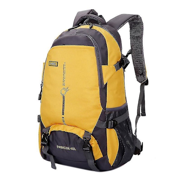 25/45l Utomhussport Bergsklättring Ryggsäck Vattentät Vandring Vandring Camping Ryggsäck Rese Casual Väskor Yellow-45L
