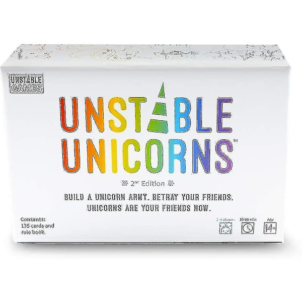 Instable Unicorns Card Game – strategiakorttipeli ja juhlapeli aikuisille (FMY)