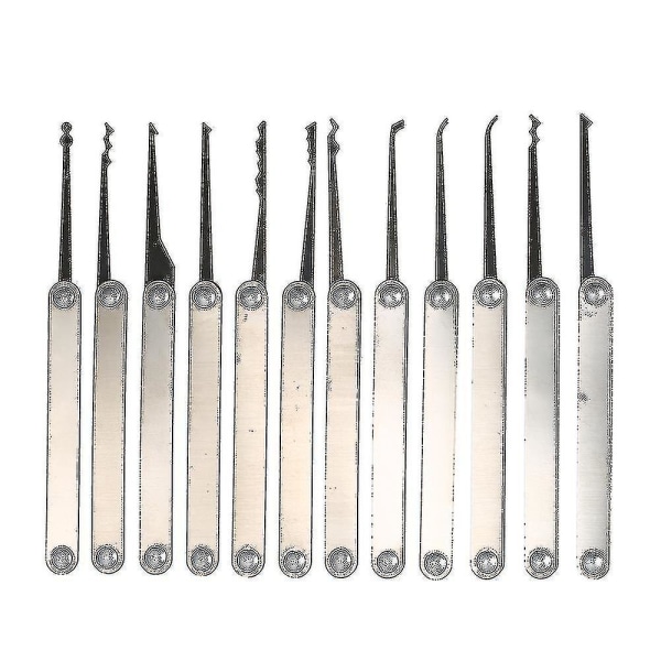 Transparent 15pcs Lock Picking Set Kit Værktøj Med Transparent Praksis Træning Hænglås Lås Til Låsesmed Begyndere Og Professionelle