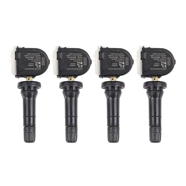 4st 13506028 433MHz TPMS Däcktryckssensor Däcktrycksventil för Opel Adam Ampera 13598773 Black Silver