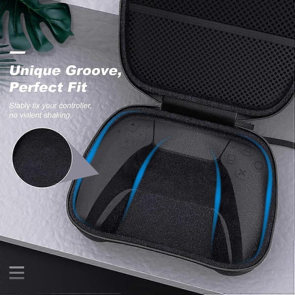 Etui til PS5 Controller, Xbox Series X/S, EVA Bæretaske Game Controller Holder Kraftigt Beskyttelsescover Hard Shell, Sort