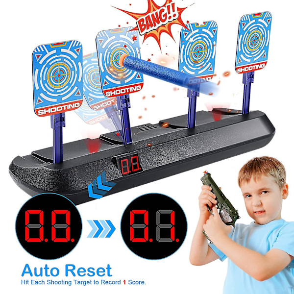 Legetøj til Nerf-mål Digitalt mål Effekt Scoring-mål til Nerf N-strike Elite/mega/rival-serien