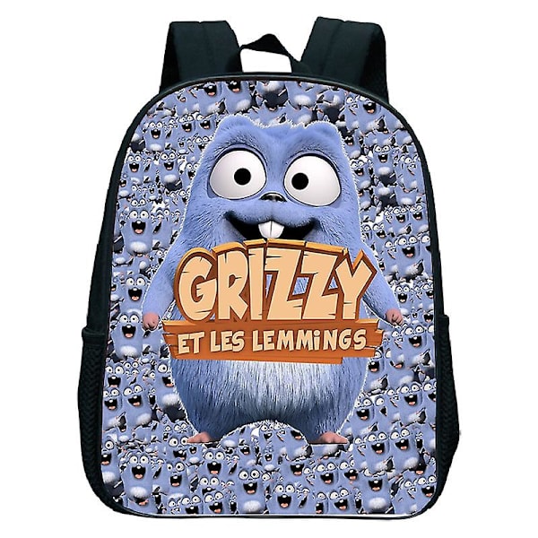 Sunlight Grizzy Bear Reppu Lasten Päiväkoti Koulukassit Lasten Sarjakuva Grizzy And The Lemmings Reppu Lasten Kirjalaukut 1