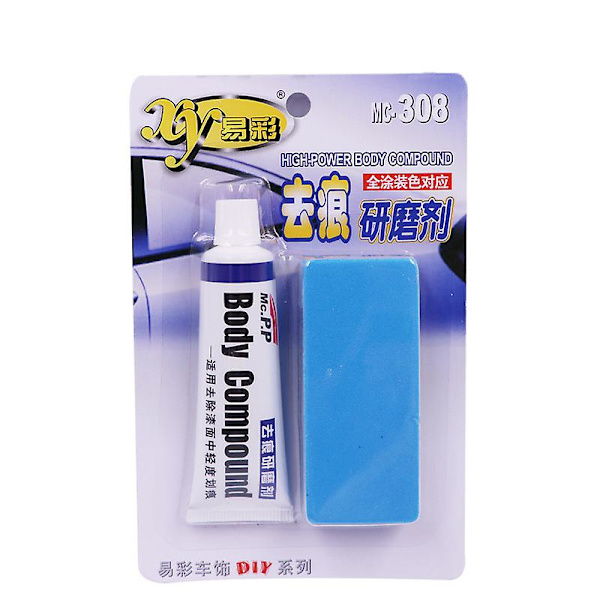 Universal Car Scratch De Mark Slipande Lack Care Body Compound Paste Set Bilpolering Slipning Polish Bilreparationstillbehör| | 2