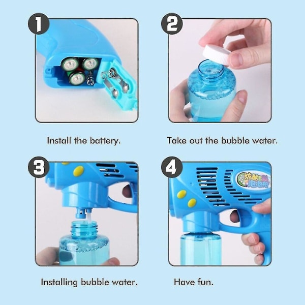 Elektrisk boblemaskine til børn udendørs Cor legetøjspistol