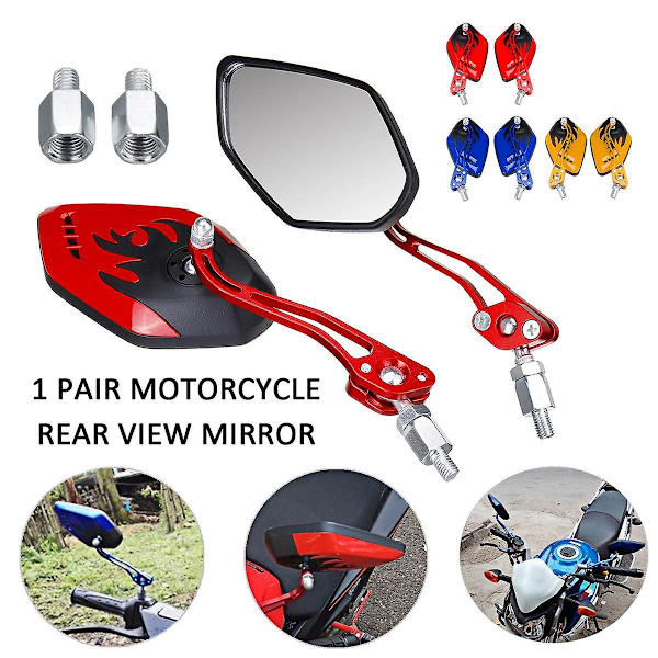 2st/ set Universal Motorcykel Backspeglar Motorcykel 360 graders rotation Motorcykel Motorcykel S