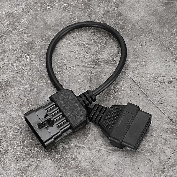 10Pin 16Pin OBD2-adapterkabel for Opel bildiagnoseskanner