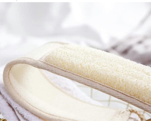 Naturlig eksfolierende loofah-rygskrubber til brusebade - Luffa Pad badebørste gave