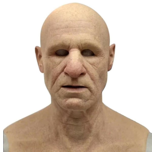 Szsh Halloween Cosplay Bald Old Man Face Masks Party Prop Adult