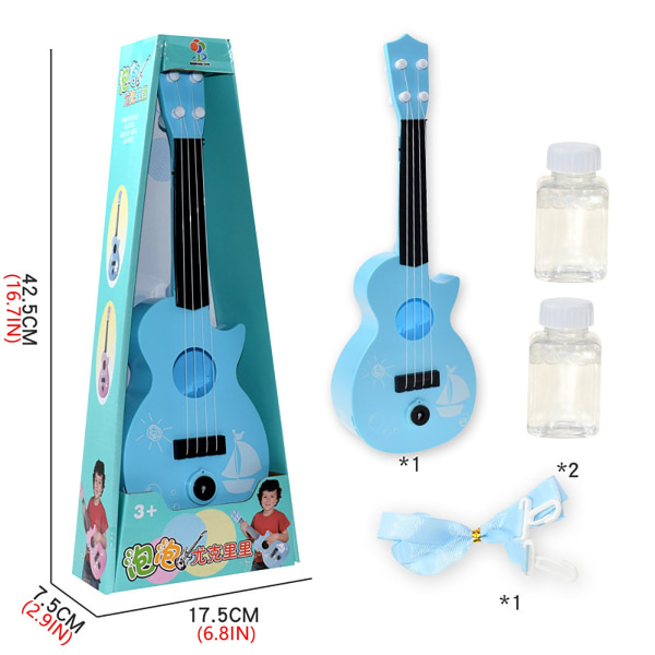 Barn Ukulele Nybörjargitarr Toy Can Play Net Red Bubble Machine 100ML Blue One Size
