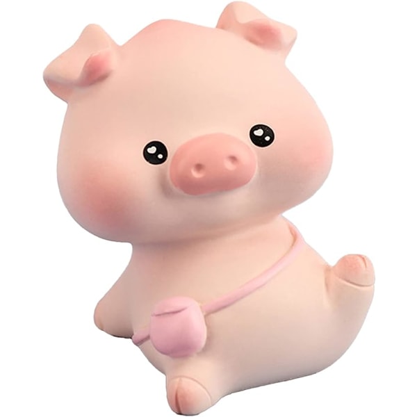 Pig Figurine Cake Topper Pig Ornament Cartoon for Living Room 1