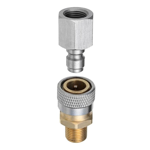 Pcp Air Gun Rifle Fyldning Opladningsslange Quick Release Coupler Adapter 1/8bsp