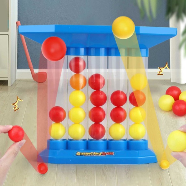 Interaktivt hoppende boldbrætspil - Interessant hoppende boldspil - Legetøjssæt til børn og familiefester - Bordtennisboldlegetøj - XinHan