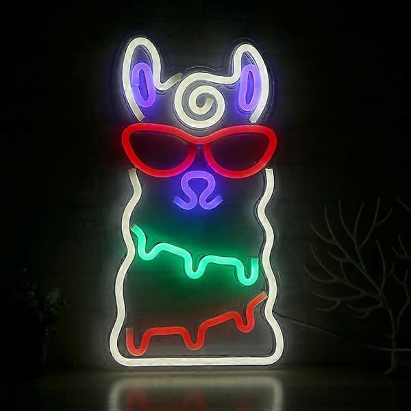 LED neon bakpanel komplett sortiment akryl transparent bakpanel neonljus led bakpanel neonljus alpaca