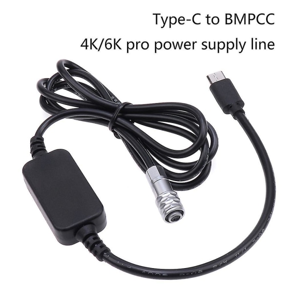 4k & 6k Usb C-type Pd, strømkabel, D-tap/dc til Bmpcc-kamera