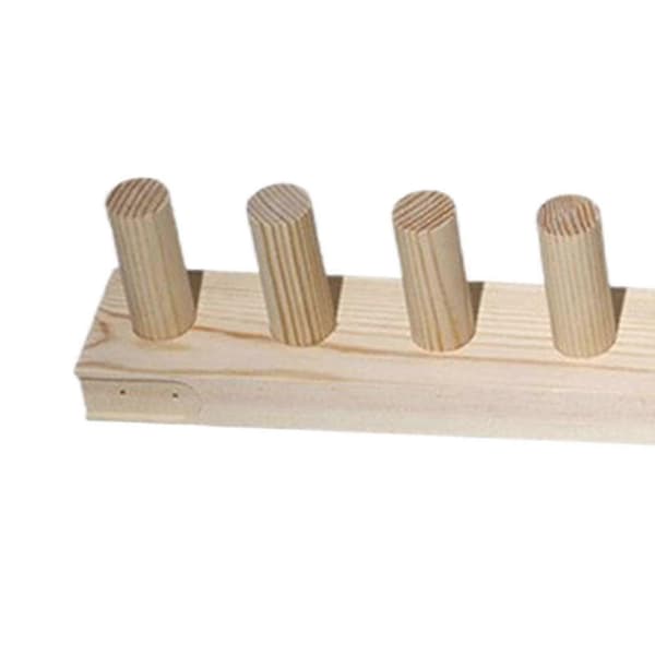Træstrikkeloom Chunky Garn Tæppe Loom til begyndere Let at samle 4 Section