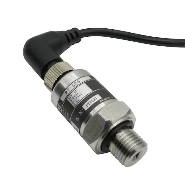 Ny tryckomvandlarkabel trycktransmitter vatten gas hydraulisk sensor Silver