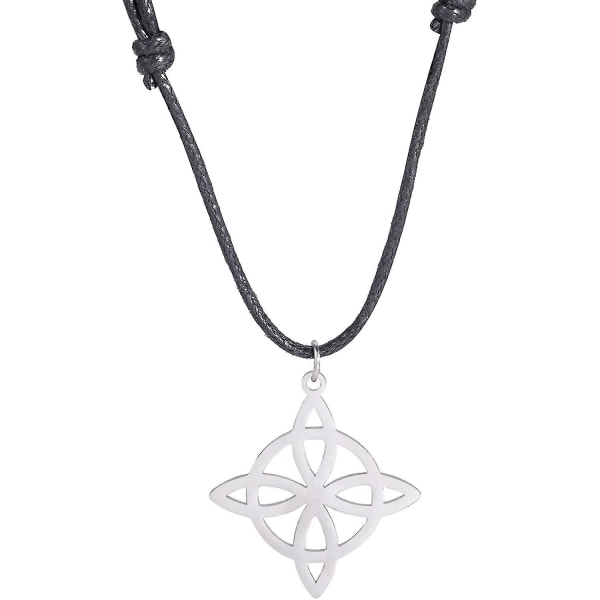 Witch's Knot Halskjede Anheng Witchcraft Celtic Knot Irsk Symbol Wiccan Pagan Charm Vintage smykker For Menn Kvinner Pxcl