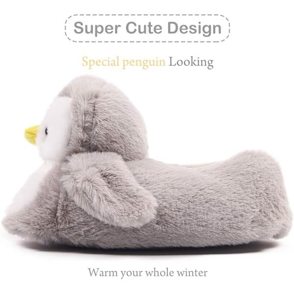 Søde Penguin hjemmesko til kvinder Nye hyggelige fuzzy hjemmesko S