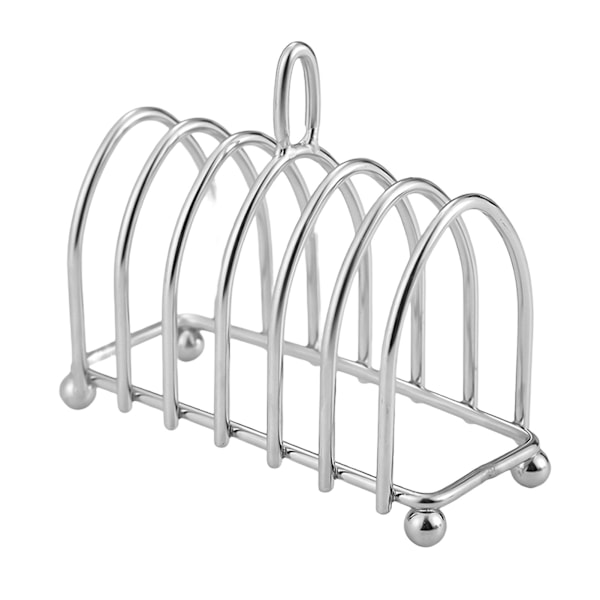 Toastholder Food Grade Rustfast rustfrit stål Toaststativ Flere skivehuller Brødstativ Gadget Køkkentilbehør d