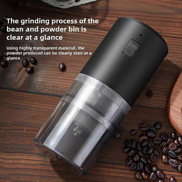 Elektrisk Kaffekværn - USB-C Genopladelig, Keramisk Kværnkerne