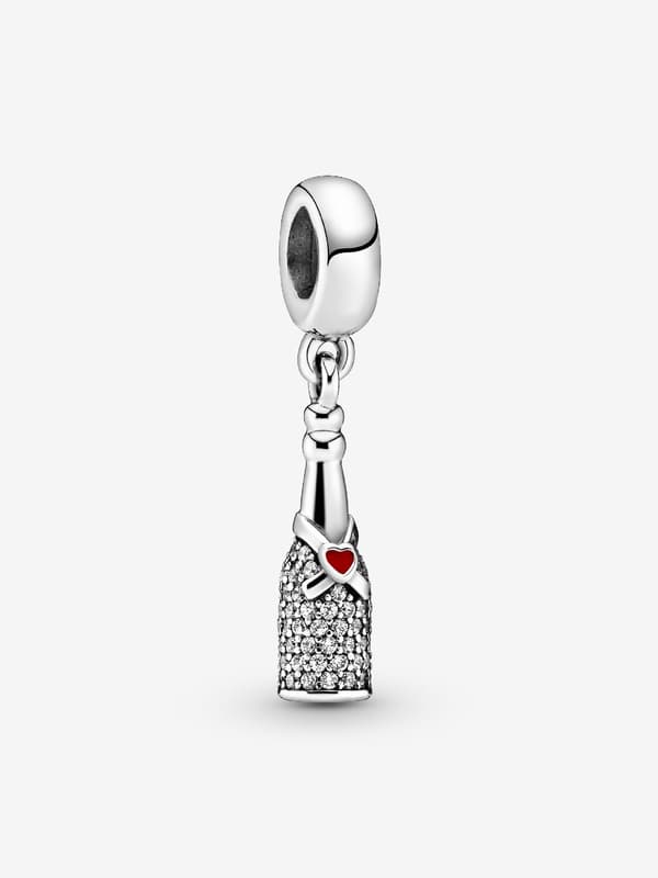 Pandora - Mousserende vinflaske Dangle Charm - Sterlingsølv
