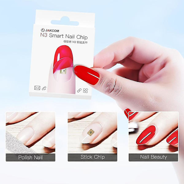 Smart Nail Chip Nfc Fitness Monitoring Funktion och GPS-spårningsenhet Mini Tracker